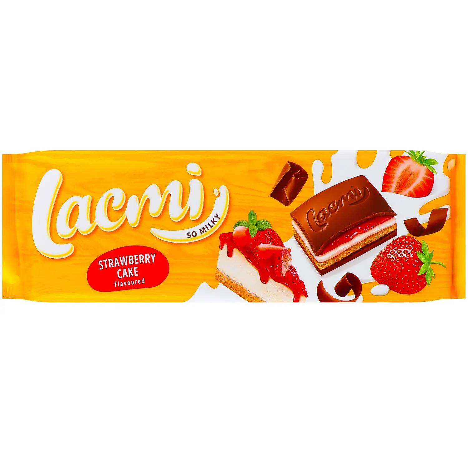 Шоколад Lacmi молочний Strawberry cake 275г